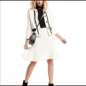 NWT, Nanette Lepore Boucle’ Flounce skirt